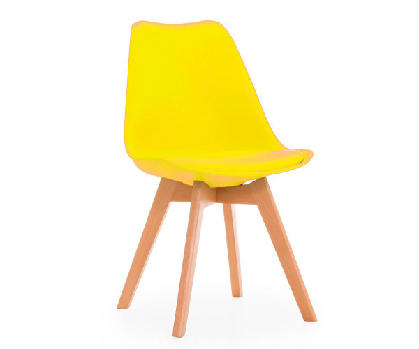 Стілець Тор м'який обідній жовтий Дніпро - зображення 4