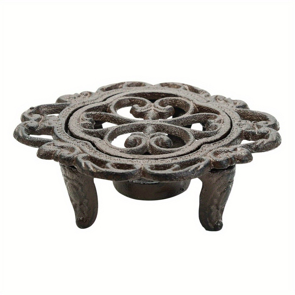 Подставка-подогреватель Leeseph из чугуна со свечой черная Одеса - зображення 2