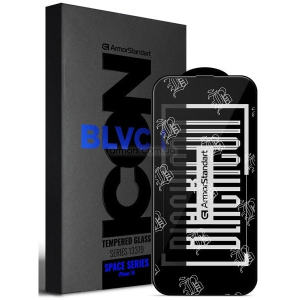 Захисне скло ArmorStandart Space Icon для iPhone 16 Black (ARM78023) Харків - зображення 1