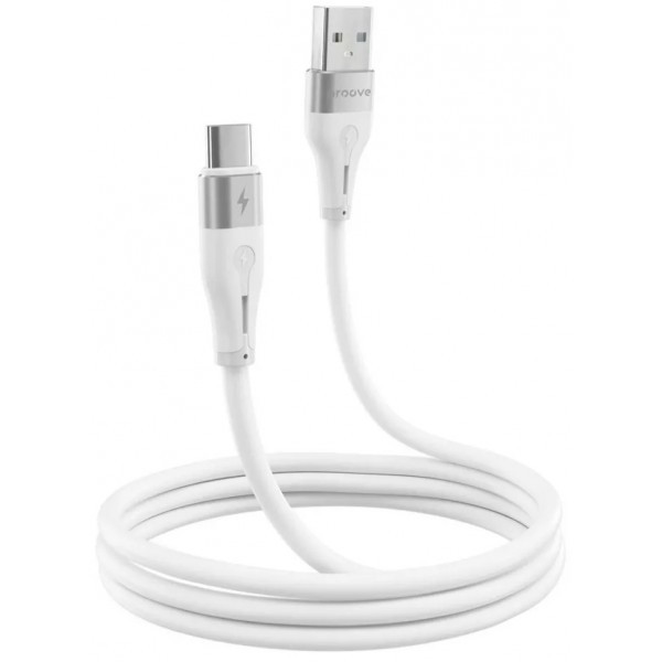 Кабель Proove Soft Silicone USB to Type-C 2.4A 1m White (CCSO20001202) Харьков - изображение 2