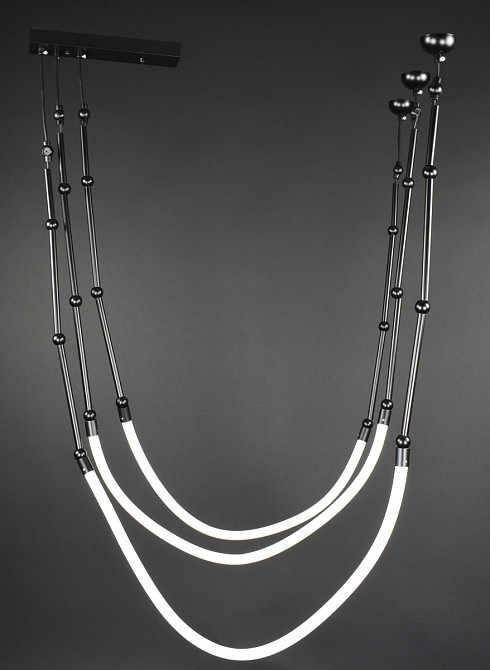 Люстра стельова LED MBJ1-95*200-3-bk Чорний 50-130х80х80 см. Київ - зображення 1