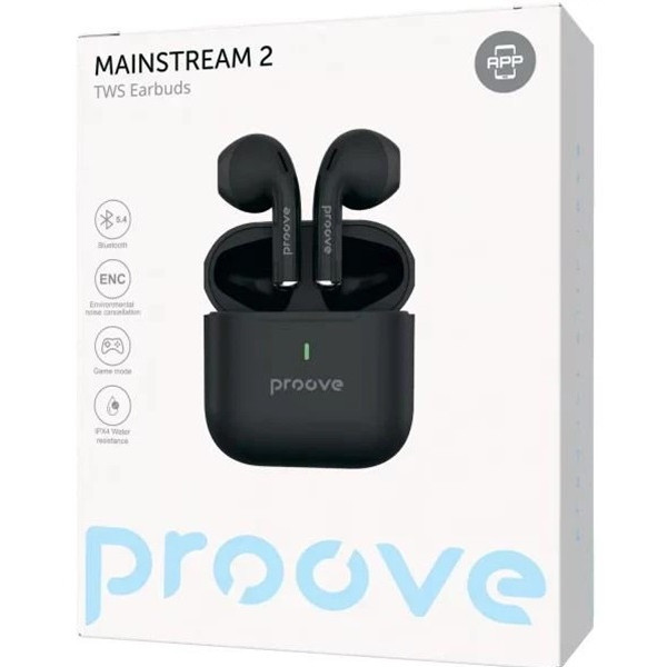 Bluetooth-гарнітура Proove Mainstream 2 TWS (APP) Black (TWMS2001AP01) (Код товару:43332) Харьков - изображение 4
