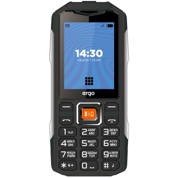 Телефон ERGO E242 Black Харьков - изображение 1