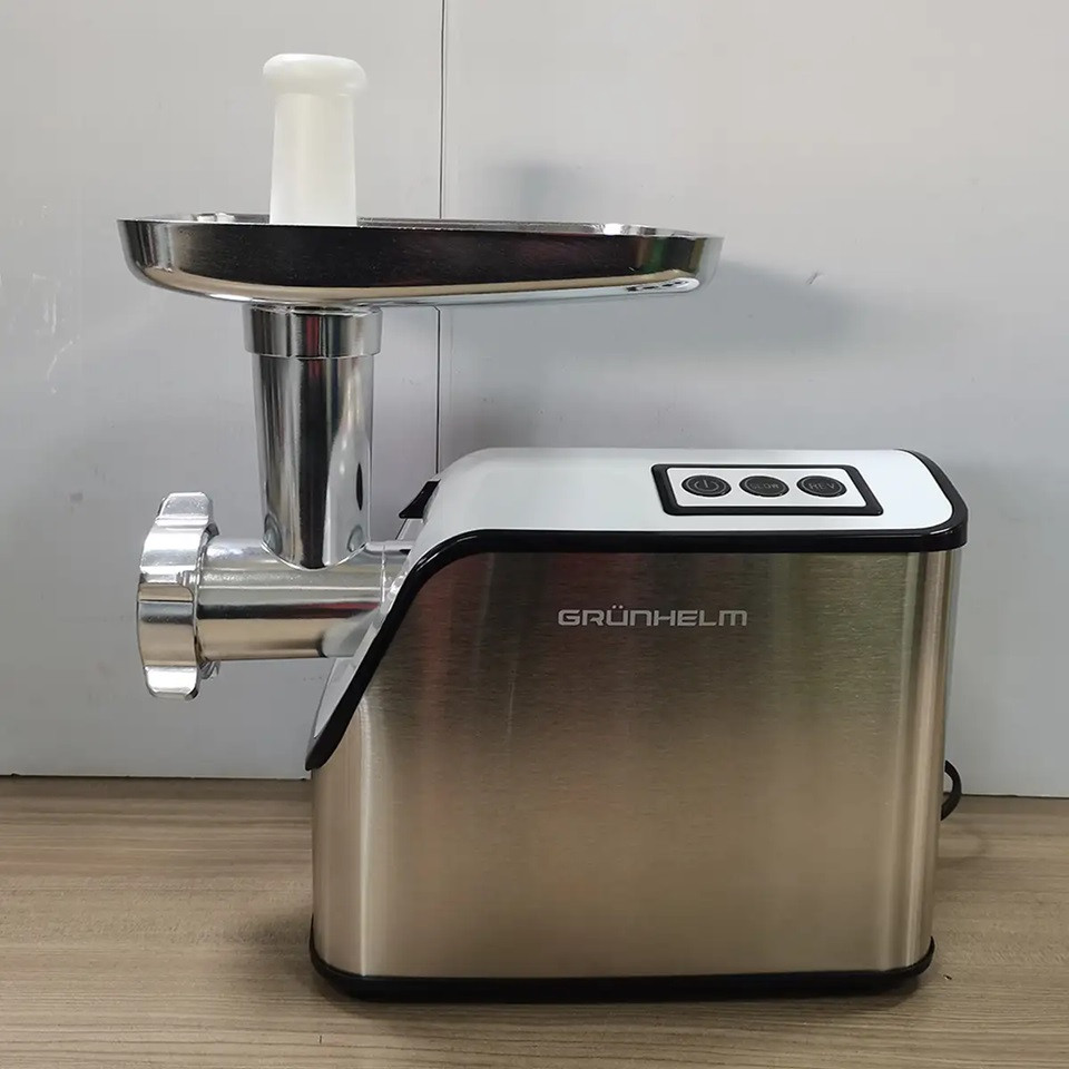 Мясорубка электрическая Grunhelm AMG2634ASSJ 2600 Вт серебристая Київ - зображення 6