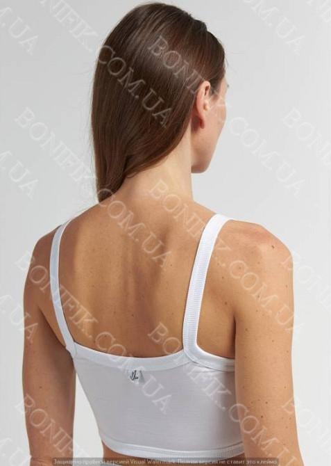 Женский белый топ на широких бретелях "Basic New" (арт. LTPK 700/15/01) Кривой Рог - изображение 2