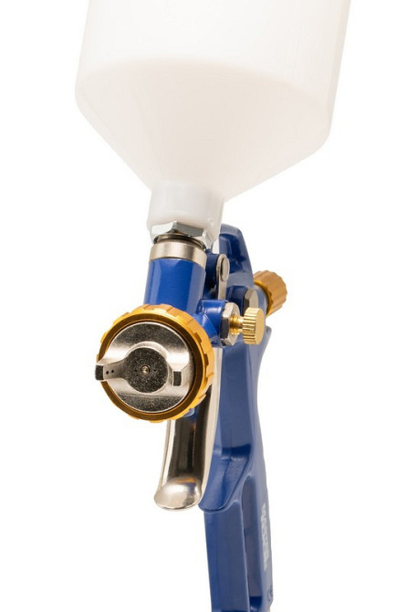 Краскопульт пневматический MASTERTOOL HP FEED ВПЛБ 600 мл Ø 1,8 мм круглый/плоский факел 120-170 л/м Харьков - изображение 2