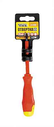 Отвёртка диэлектрическая крестовая MASTERTOOL PH1х80 мм 1000 V 47-0180 Харьков