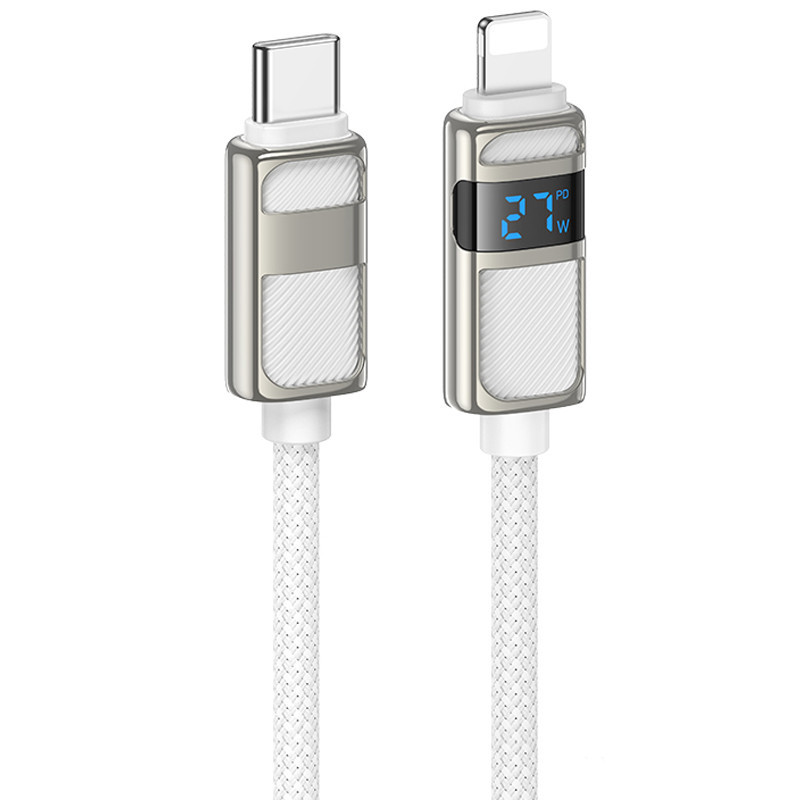 Дата кабель Hoco U137 Line with display Type-C to Lightning 27W (1.2m) Херсон - зображення 1