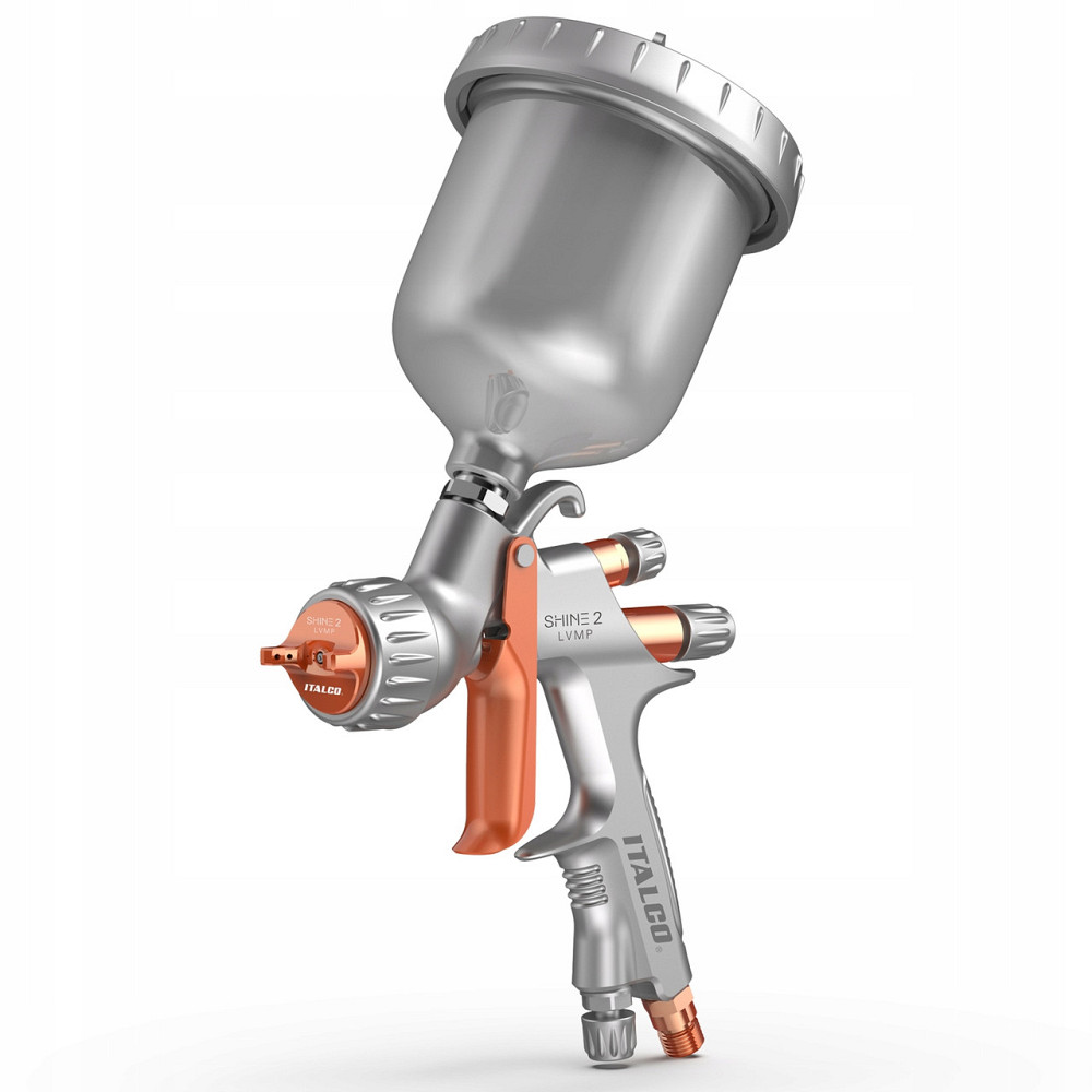 Пистолет окрасочный пневматический LVMP верх.пласт.бачок 600мл, форсунка-1,3мм ITALCO SHINE-2-1.3LM Харьков - изображение 3