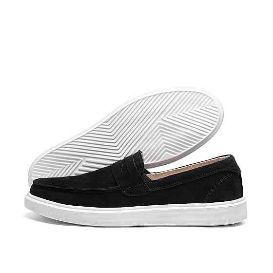 Мужские кожаные лоферы Urban Style Black Київ