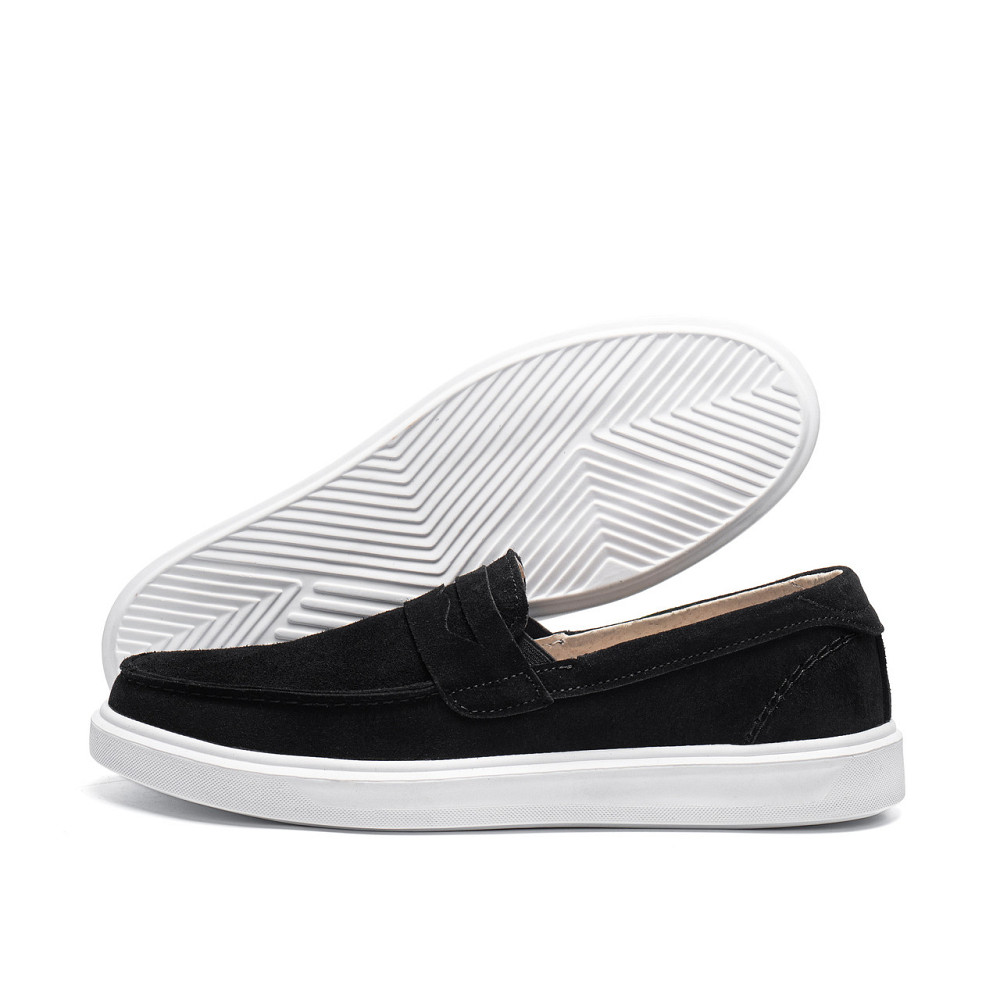 Мужские кожаные лоферы Urban Style Black Київ - зображення 1