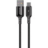 Кабель Proove Dense Metal USB to Type-C 2.4A 1m Black (CCDM20001201) (Код товару:40740) Харків