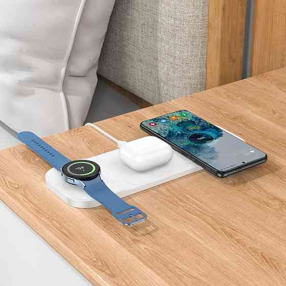 БЗУ Hoco CQ6 Power 3-in-1 wireless fast charger (for Samsung Watch) Херсон