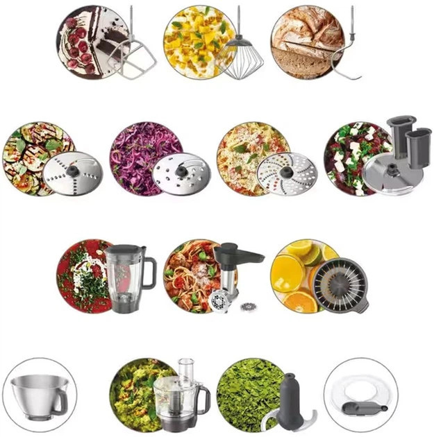 Кухонная машина Kenwood Multi Tasker KHC30.070GY 1000 Вт серая Киев - изображение 7