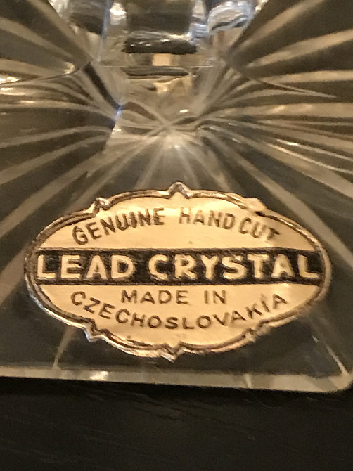 Набоp из 6 фужеров богемского хрусталя ручной резки. Дніпро - зображення 3