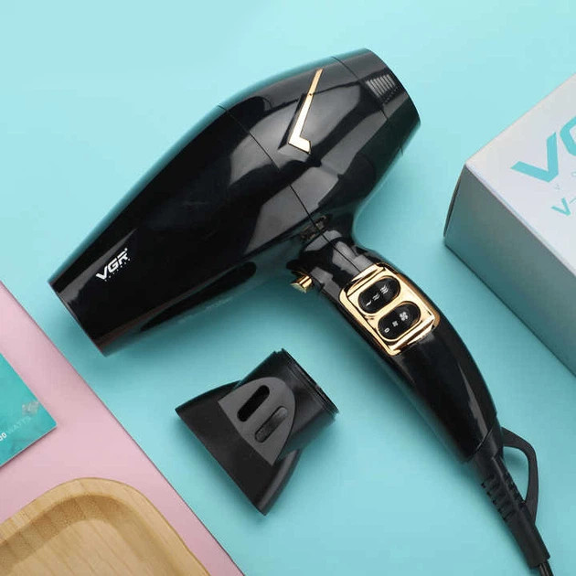 Фен VGR V-423 1800-2200 Вт черный Київ - зображення 3