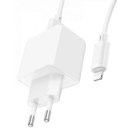 Мережевий зарядний пристрій Hoco CS11A 2.1A + cable USB to Lightning 1m White Харків