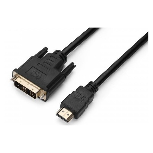 Кабель ProLogix (PR-HDMI-DVI-P-01-30-05m) Premium HDMI-DVI M/M Single Link, 18+1, V1.3, 0.5м (Код то Харків - зображення 1