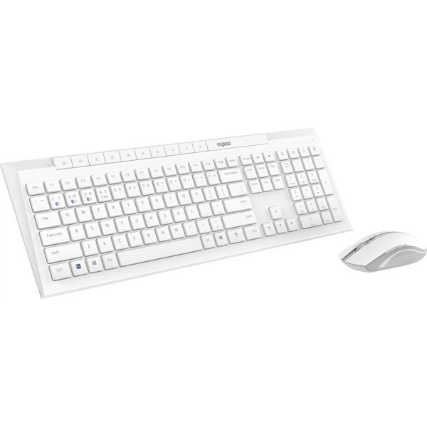 Комплект (клавіатура, мишка) Rapoo 8210M Wireless/Bluetooth White Харків - зображення 2