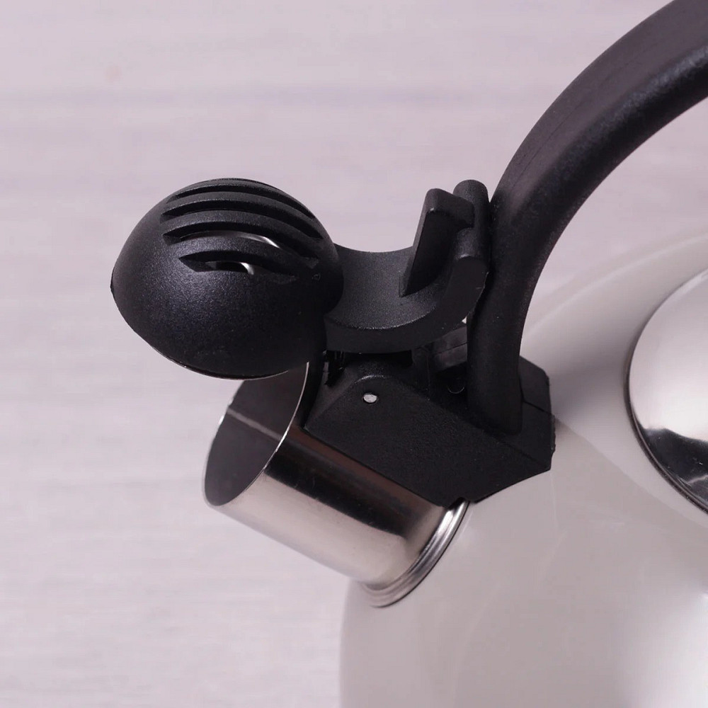 Чайник Kamille со свистком и бакелитовой ручкой 2,5 л Одеса - зображення 3