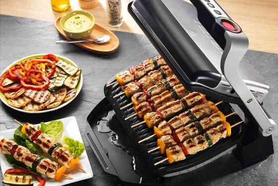 Электрогриль Tefal OptiGrill GC706D34 2000 Вт серебристый Київ