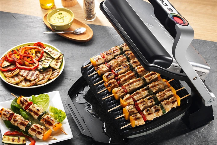 Электрогриль Tefal OptiGrill GC706D34 2000 Вт серебристый Київ - зображення 5
