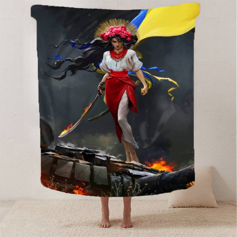 Плед 3D Я-Українка 2894_B 13254 135х160 см Київ - зображення 1