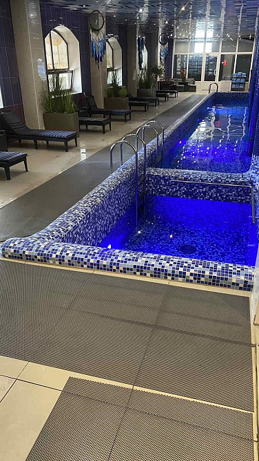 Противоскользящее покрытие-дорожка Сота для бассейна синего цвета, ПВХ Турция Київ - зображення 9