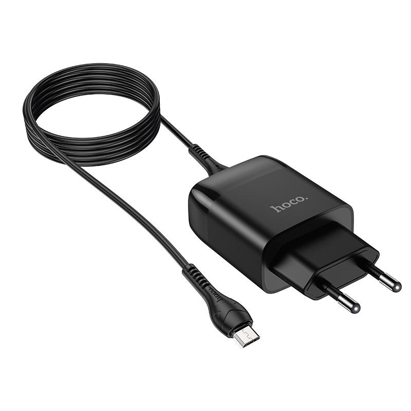СЗУ Hoco C72Q Glorious QC3.0 18W (1USB-A) + кабель USB to MicroUSB Херсон - зображення 3