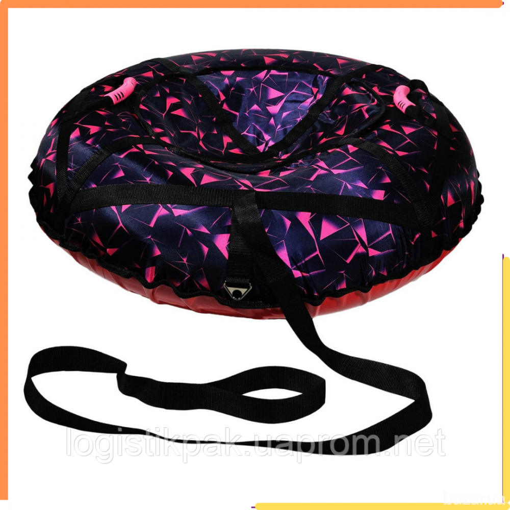 Тюбинг-санки "Розовый лед" 100 см Оксфорд Харьков - изображение 1