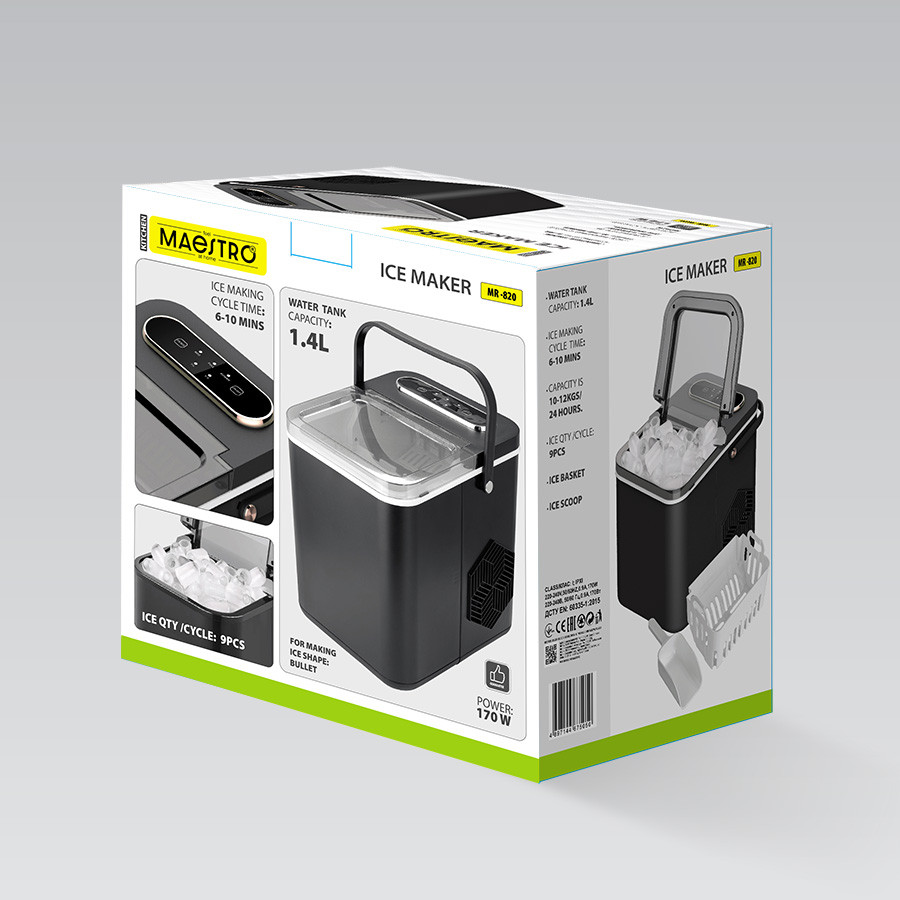 Ледогенератор Maestro MR-820 170 Вт черный Київ - зображення 7