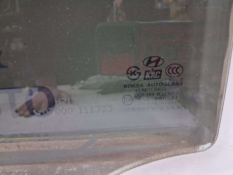 Стекло двери заднее левое Hyundai Tucson JM 2.0 DIESEL D4EA 2004 (б/у) Київ - зображення 3