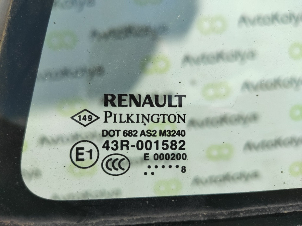 Стекло двери заднее левое Renault Laguna III 2007-2015 Ковель - зображення 2