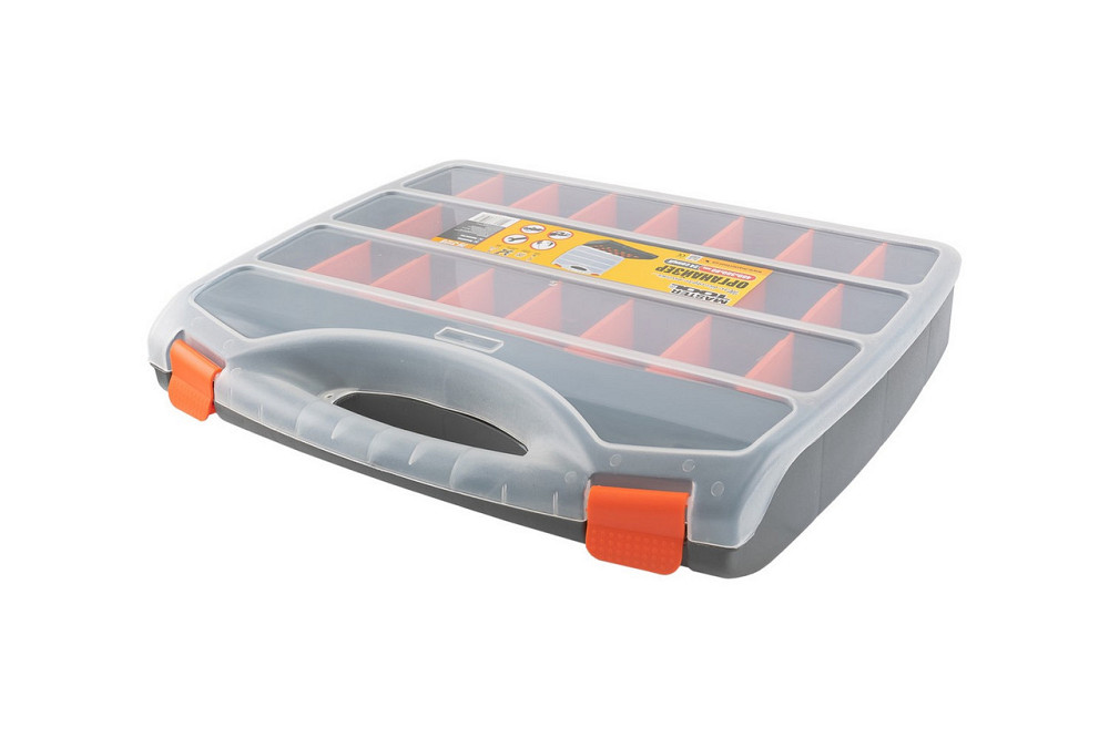 Органайзер MASTERTOOL с ручкой 19" 480х380х80 мм 24 секции 79-3128 Харьков - изображение 3