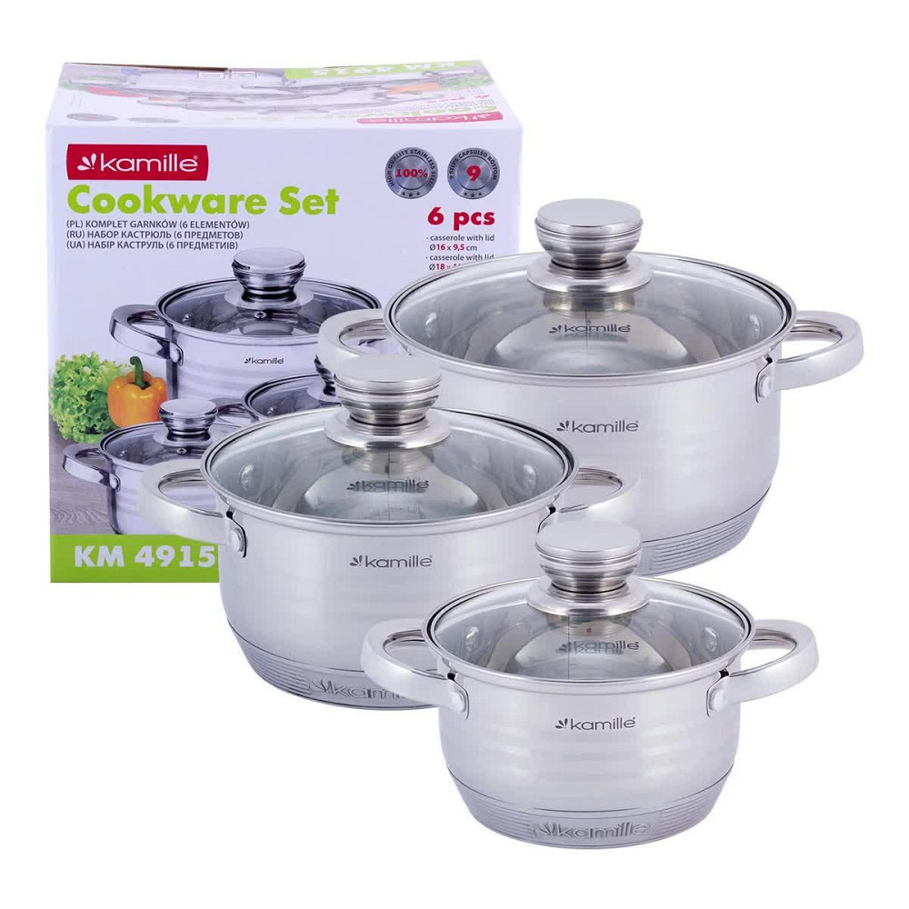 Набор Kamille Desiree из нержавеющей стали 6 предметов KM 4915 Одеса - зображення 4