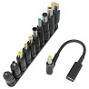 Кабель USB-C Female to DC 100W с набором переходников для ноутбука 10in1 Херсон