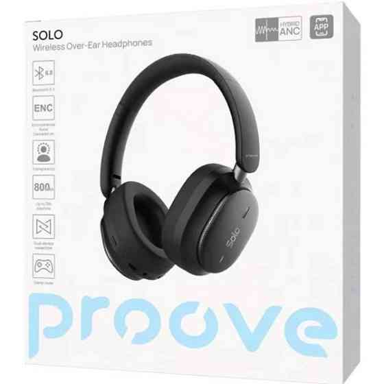 Bluetooth-гарнітура Proove Solo with ANC (APP) Black (HPSL0001AP01) (Код товару:43034) Харків
