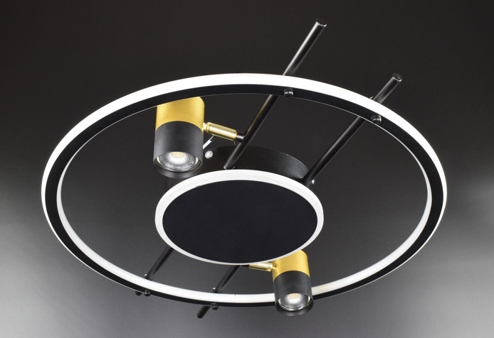 Люстра стельова LED з пультом G936/2-led Чорний 9х52х65 см. Київ - зображення 1