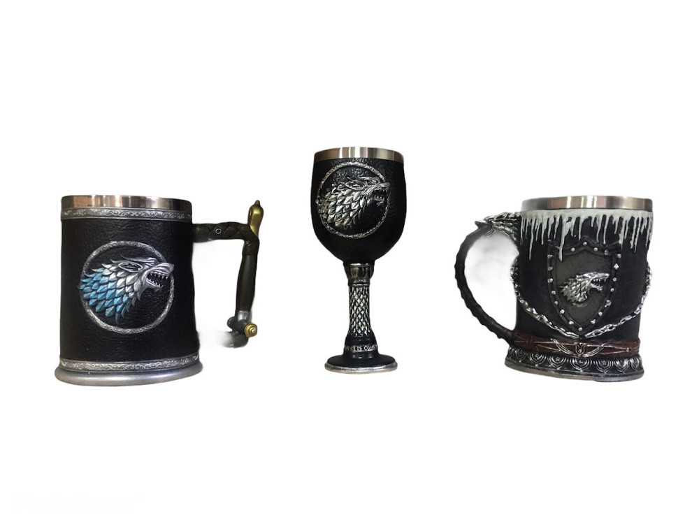 Подарочный Набор Гуртка Чашка Бокал 3 Волк Подарок (код 00524) Київ - зображення 8