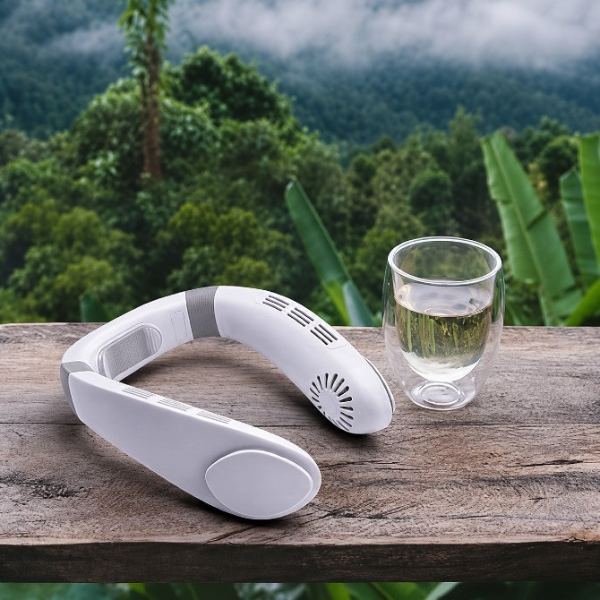 Безпечно для дітей! Безлопатевий шийний вентилятор-кондиціонер Breeze Київ - зображення 8
