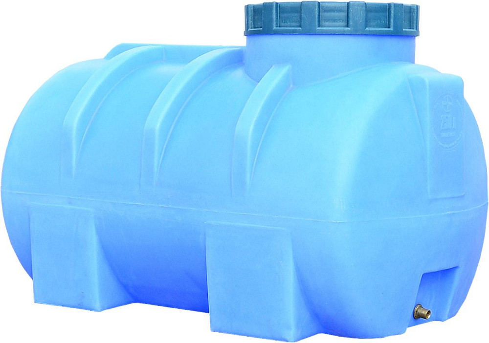Емкость 250 л горизонтальная ГО ПБ голубая Киев - изображение 1