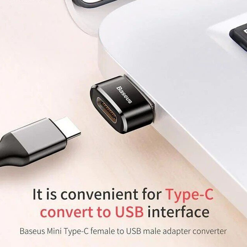 Переходник Baseus USB Male To Type-C Female Adapter Converter 3A (CAAOTG-01) Херсон - зображення 5