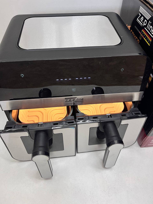 Аэрогриль мультипечь на два чаши с силиконовой формой в подарок Zepline ZP-0218 12 л 4200 Вт Київ - зображення 10