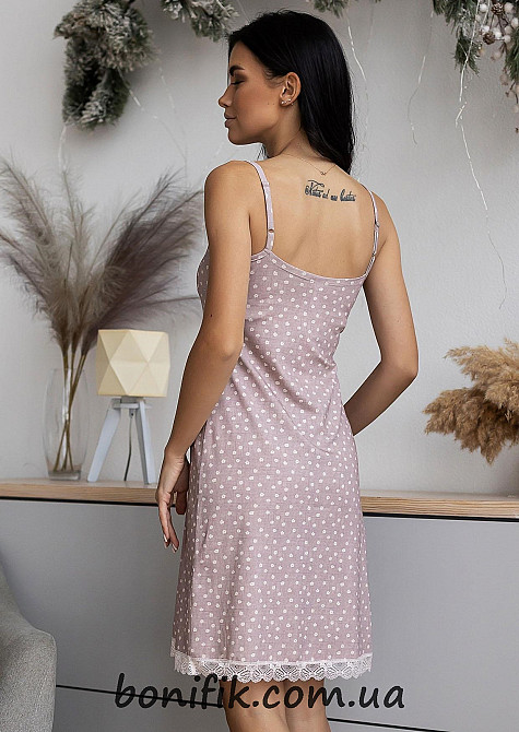 Женская ночная сорочка в горох (16505) (арт. 1574) Кривой Рог - изображение 2