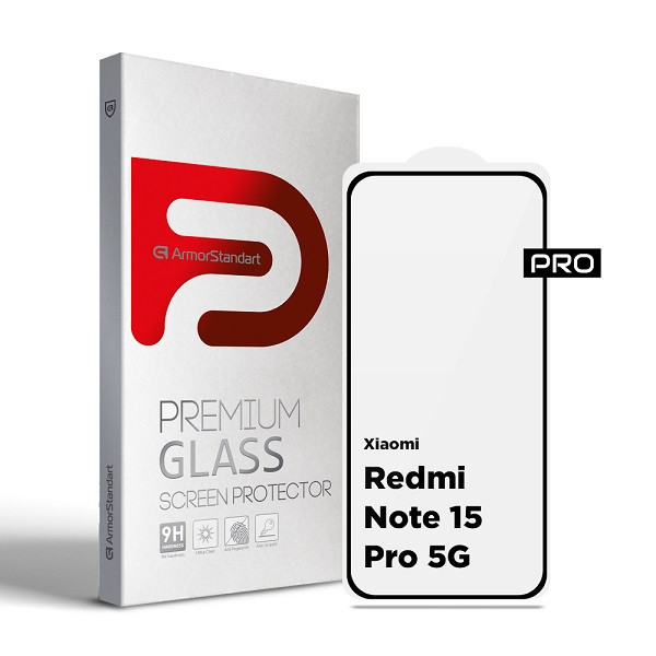 Захисне скло ArmorStandart Pro для Xiaomi Redmi Note 15 Pro 5G (ARM90802) Харків - зображення 1