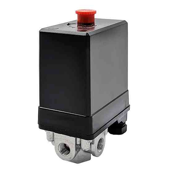 Автоматика прессостат для компрессора 220В четыре выхода AIRKRAFT SP038-4 Харьков