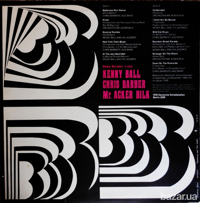 Jazz Kenny Ball - Chris Barber - Mr. Acker Bilk Вінниця - зображення 2