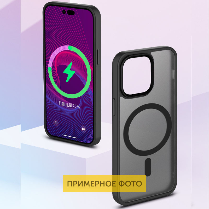 TPU+PC чехол Metal Buttons with MagSafe Colorful для Apple iPhone 16 Pro (6.3") Херсон - зображення 2