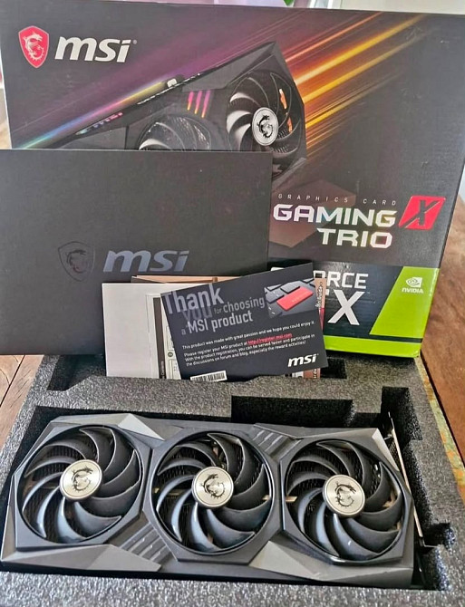 Абсолютно нова оригінальна GEFORCE RTX 3060 TI GAMING X TRIO/ GEFORCE RTX 3090 / GEFORCE RTX 3060 Винница - изображение 1