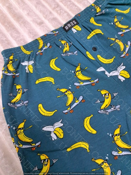 Мужские семейные трусы с принтом бананов на скейтборде "BRES" (арт. MBXK 307/01/124) Кривой Рог - изображение 4